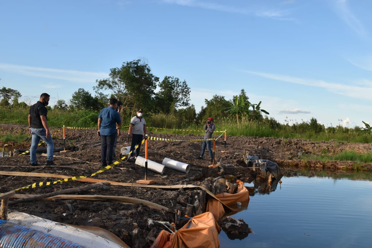 Gubernur Kalteng Tinjau Lokasi Pengembangan Food Estate di Desa Bentuk Jaya, Kecamatan Dadahup, Kapuas