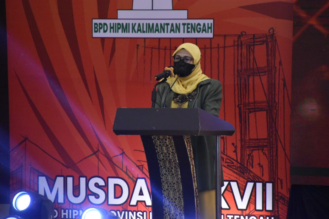 Asisten Adum Lies Fahimah Buka MUSDA XVII BPD HIPMI Kalteng 
