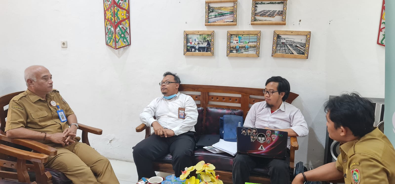 Perkuat Program Shrimp Estate, Dislutkan Terima Kunjungan Perwakilan BPKP Prov. Kalteng 