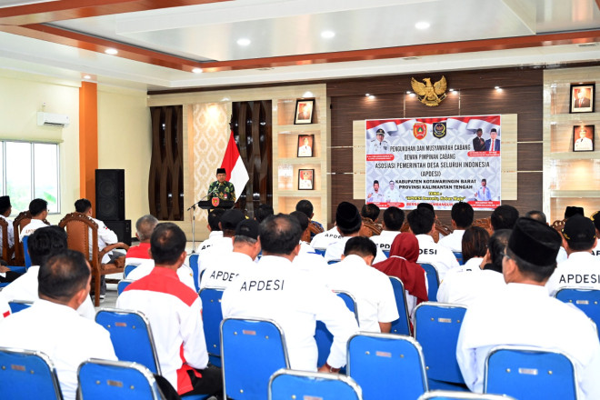 Pj Bupati Kobar Minta APDESI Tingkatkan Kolaborasi dalam Jalankan Program