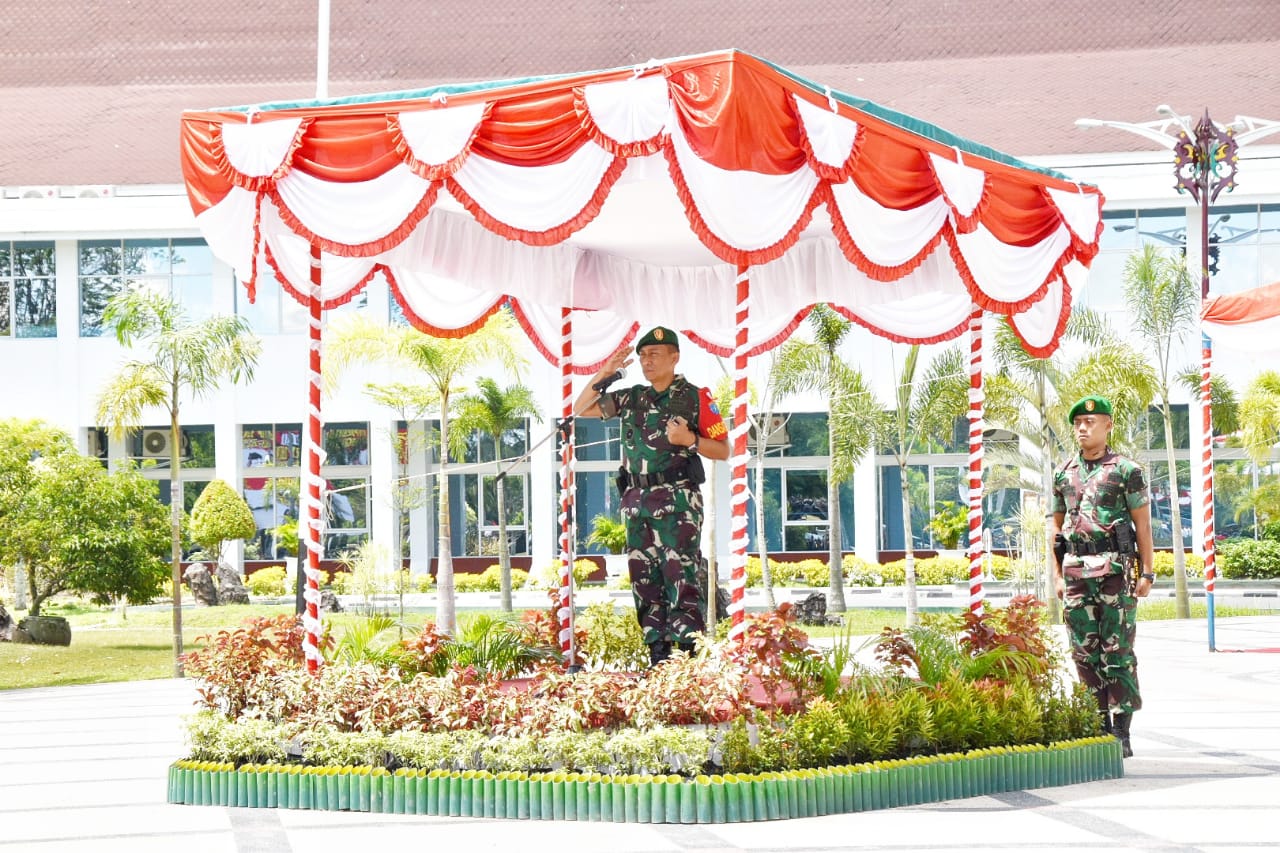 Apel Persiapan Kedatangan Presiden RI di Kalimantan Tengah