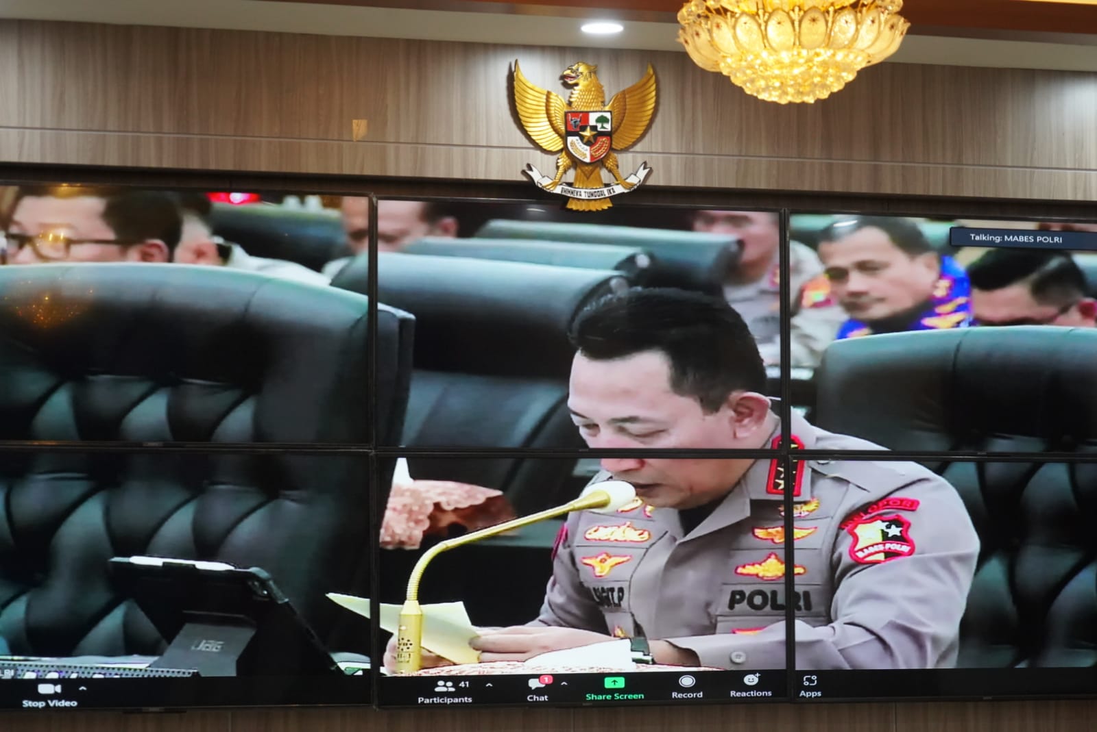 Pemprov Kalteng Ikuti Rapat Koordinasi Lintas Sektoral dengan Mabes Polri Bersama Kementerian/Lembaga Tentang Kesiapan Pengamanan Idul Fitri 1444H/2023M