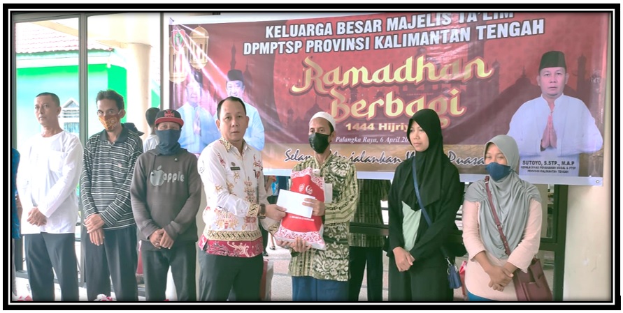 Majelis Taklim DPMPTSP Prov. Kalteng Gelar Acara Ramadan Berbagi 1444 H