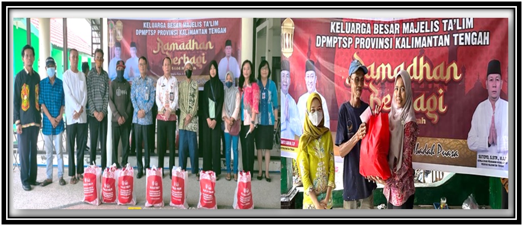 Majelis Taklim DPMPTSP Prov. Kalteng Gelar Acara Ramadan Berbagi 1444 H