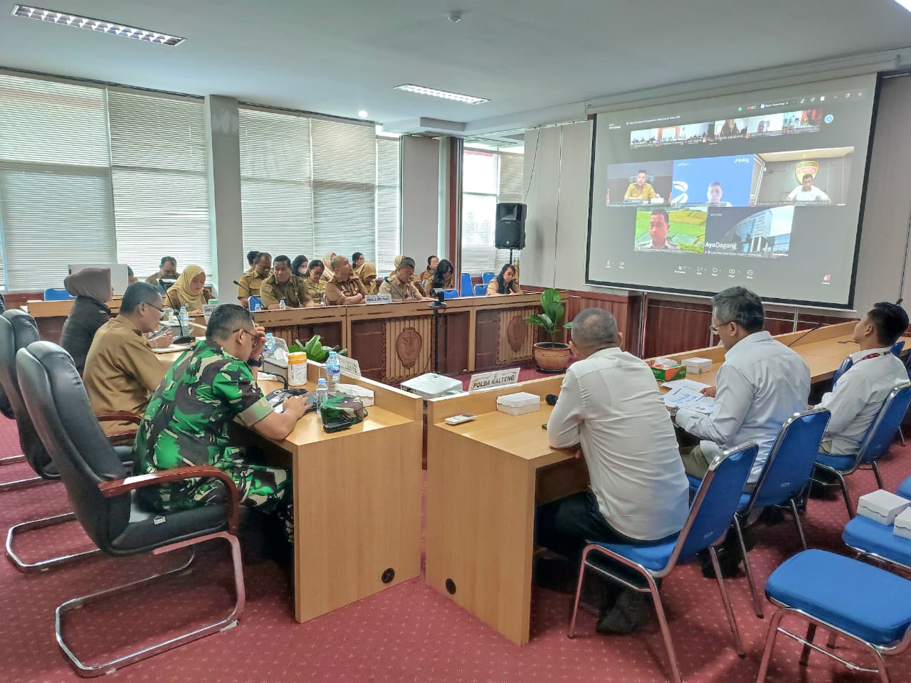 Sahli Yuas Elko Hadiri Rakor Inflasi, Pastikan Stok Pangan Kalteng Aman dan Stabilitas Harga Terjaga   