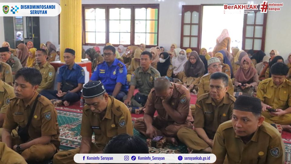 Perkuat Kebersamaan ASN, Wabup Seruyan Hadiri Siraman Rohani
