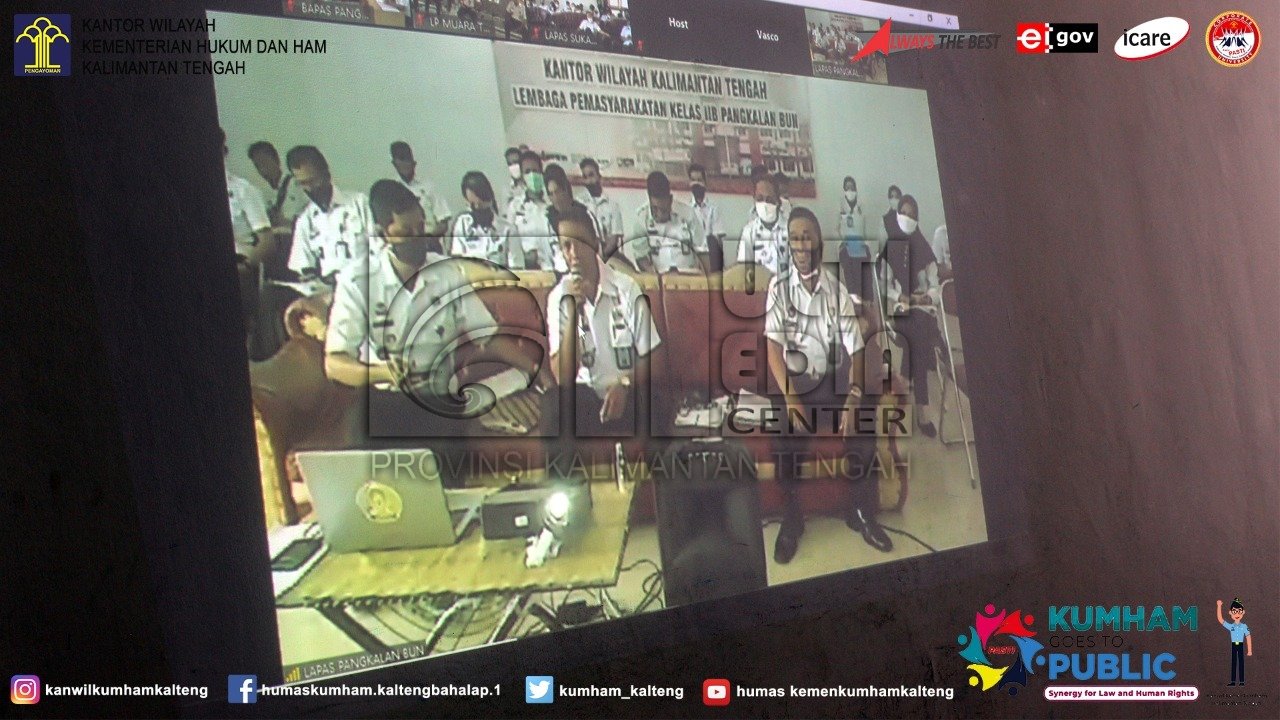 Teleconference Monitoring dan Evaluasi Kesiapan Data Dukung WBK/WBBM Satuan Kerja di Lingkungan Kanwil Kemenkumham