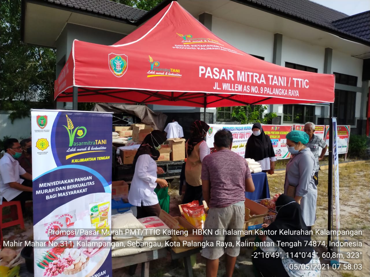 Dinas Ketahanan Pangan Provinsi Kalimantan Tengah Gelar Pasar Pangan Murah Jelang Idul Fitri