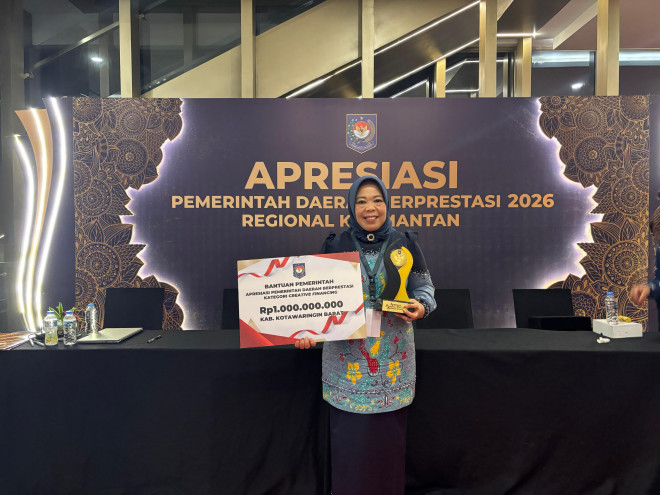 Pemkab Kobar Raih Penghargaan Kategori Creative Financing dari Kemendagri
