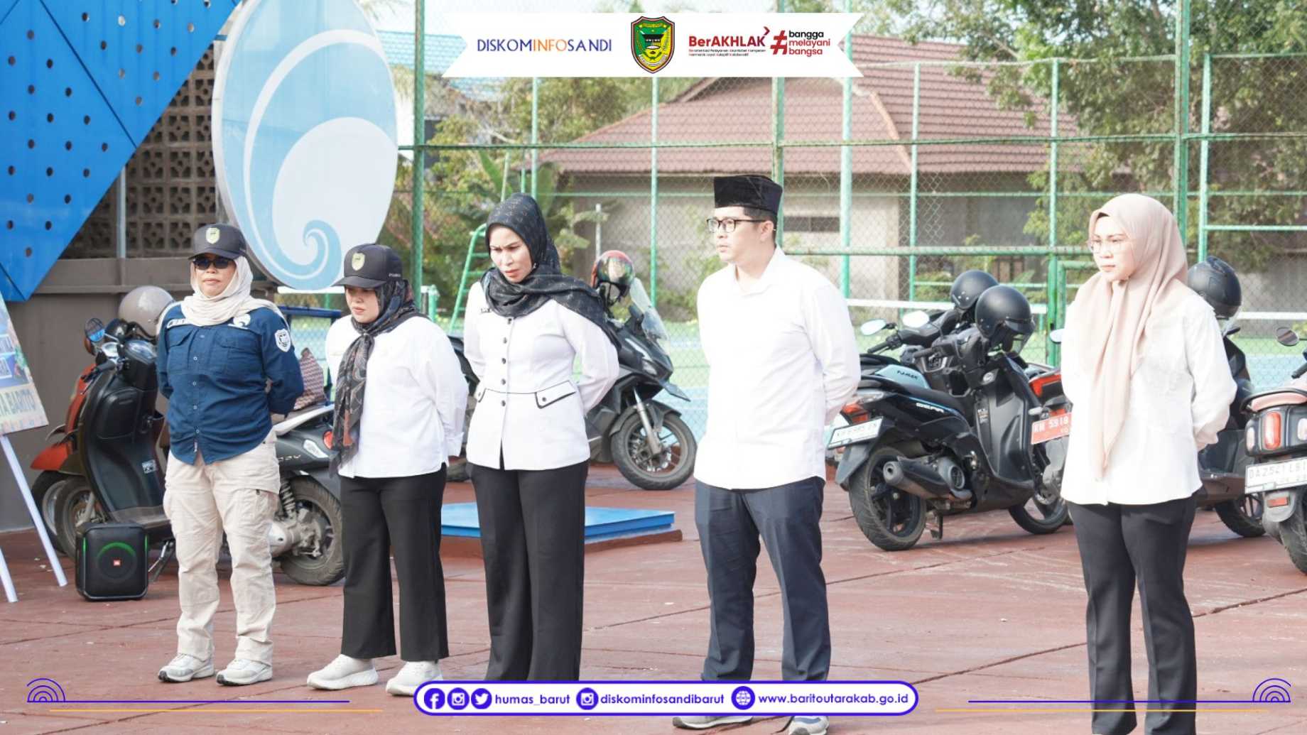 Pimpin Apel Perdana, Kadis Kominfosandi Barut Tekankan Kedisiplinan