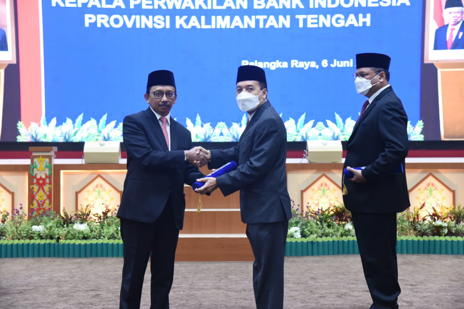 Wagub Edy Pratowo Hadiri Upacara Pengukuhan Kepala Perwakilan Bank Indonesia Provinsi Kalteng