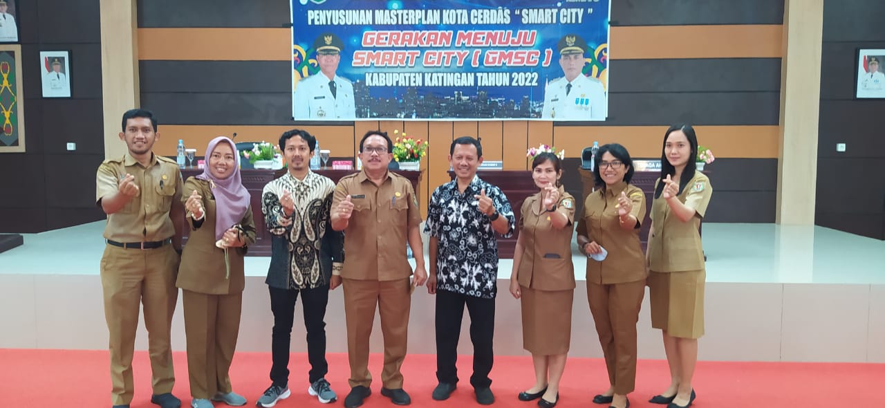 Diskominfosantik Prov. Kalteng Hadiri Bimbingan Teknis Tahap I Penyusunan Masterplan Smart City dan Quick Win Program Unggulan Kabupaten Katingan