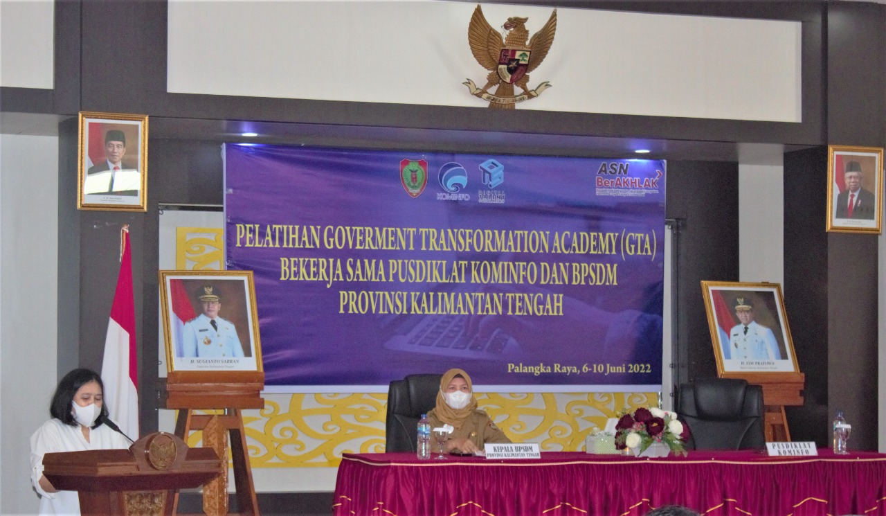 Kepala BPSDM Prov. Kalteng Secara Resmi Buka Pelatihan GTA Tahun 2022