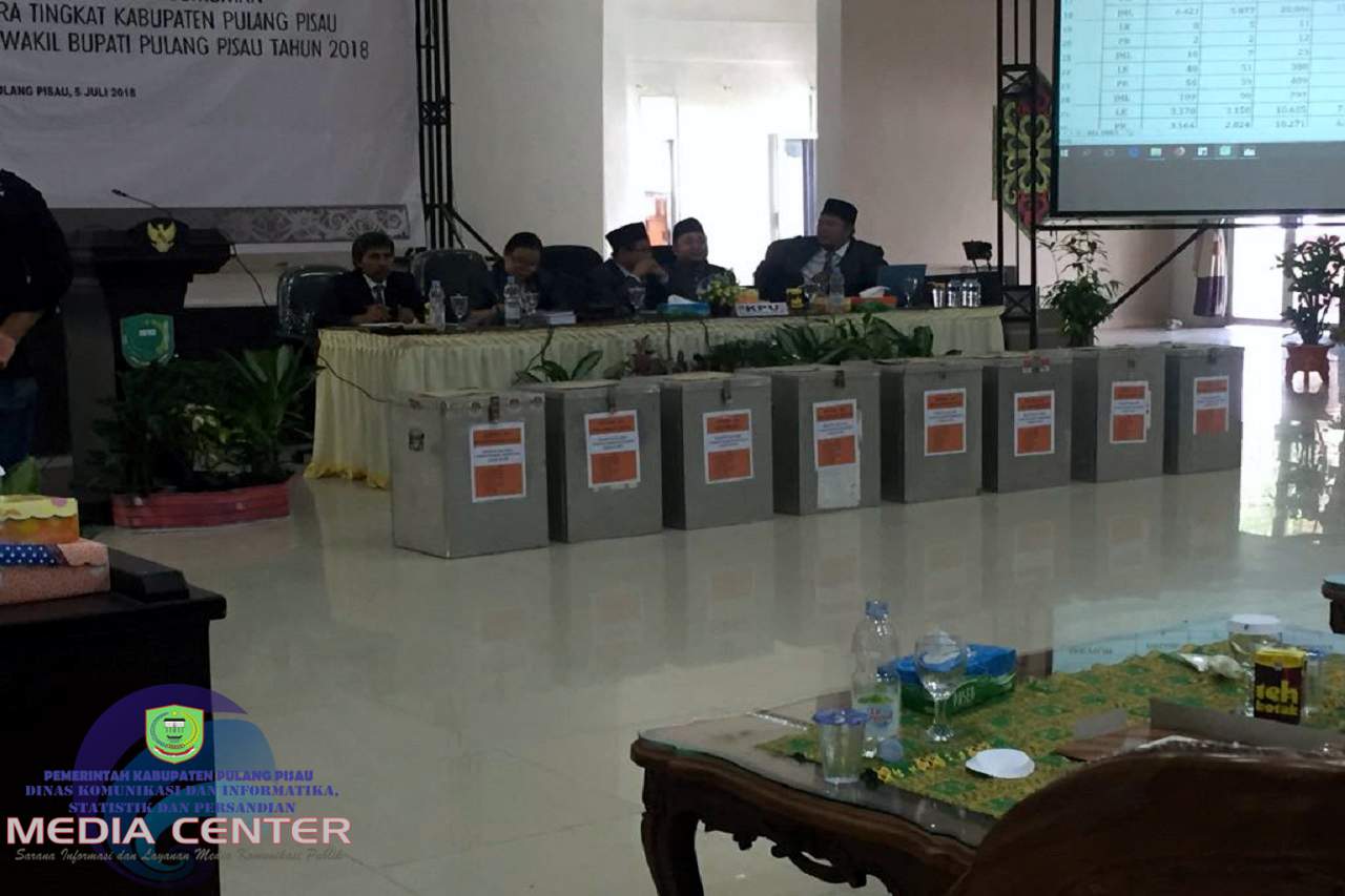 KPU Pulang Pisau Gelar Rapat Pleno, Pasangan Edy-Taty Unggul