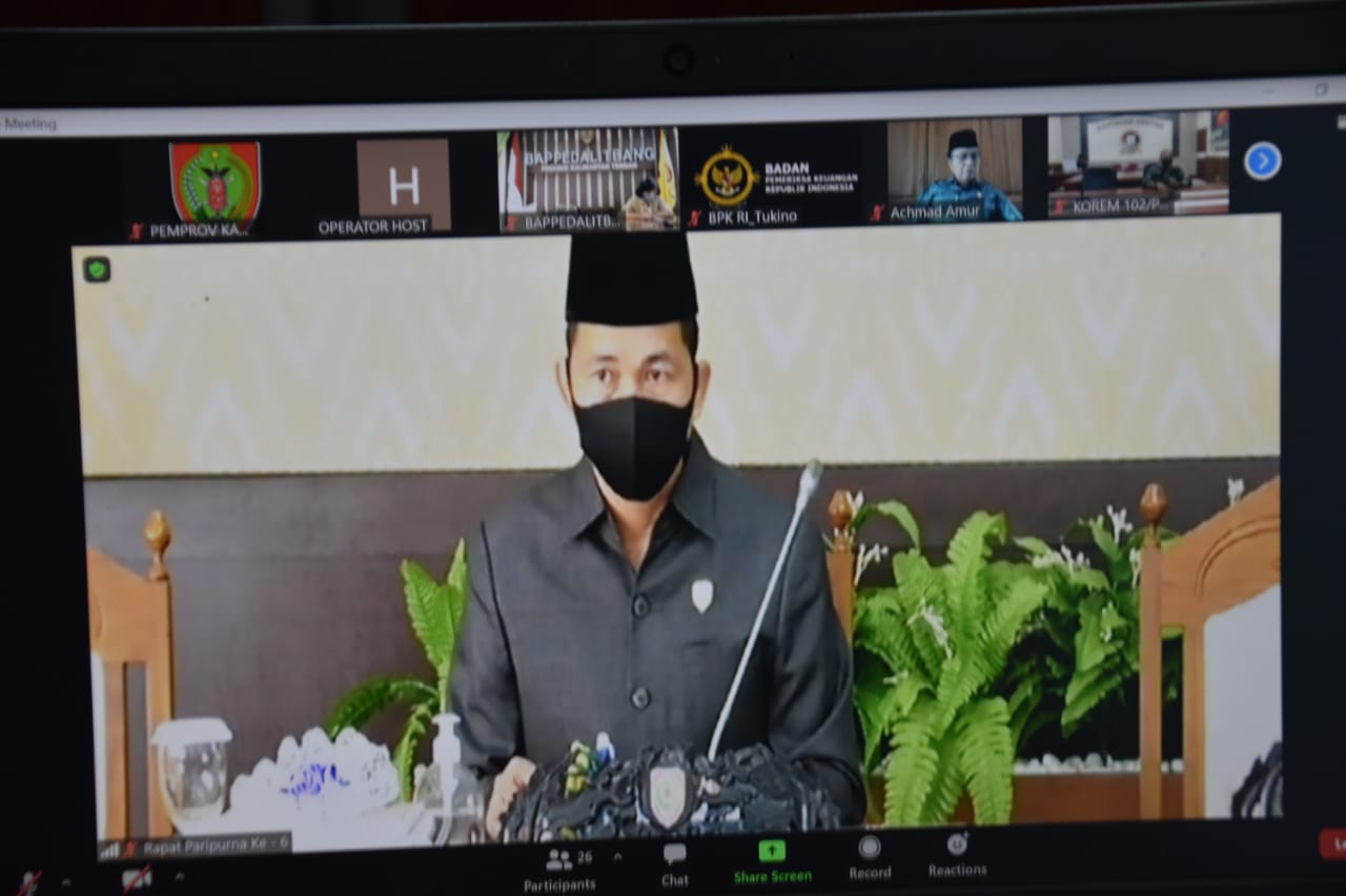 Pemprov Kalteng : Tanggapan Fraksi DPRD Akan Ditindaklanjuti dan Dijawab Secepatnya