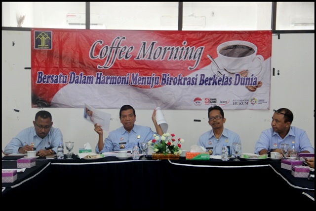 MELALUI COFFE MORNING, YOSEPH INGIN MANTAPKAN PENERAPAN REFORMASI BIROKRASI