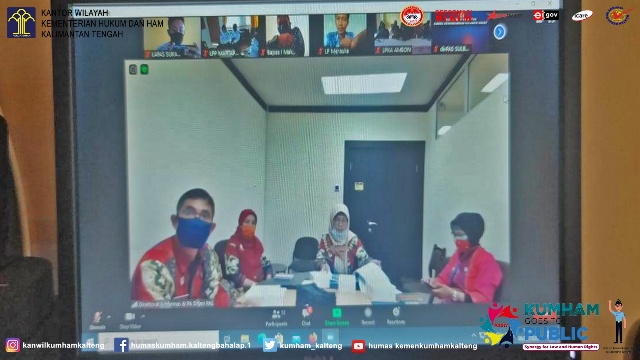 Melalui Teleconference, Petugas Operator SDP Lapas Sukamara Ikuti Kegiatan Remisi Umum Tahun 2020 Bagi Andik PAS