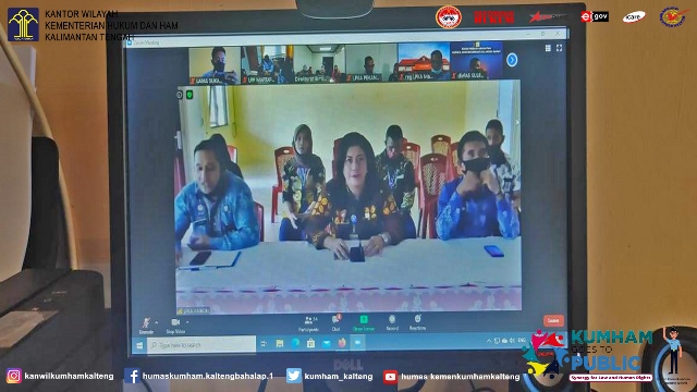 Melalui Teleconference, Petugas Operator SDP Lapas Sukamara Ikuti Kegiatan Remisi Umum Tahun 2020 Bagi Andik PAS