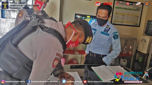 Siaga Gangguan Kamtib, Sat Sabhara Polda Kalteng Sambangi Lapas Palangka Raya