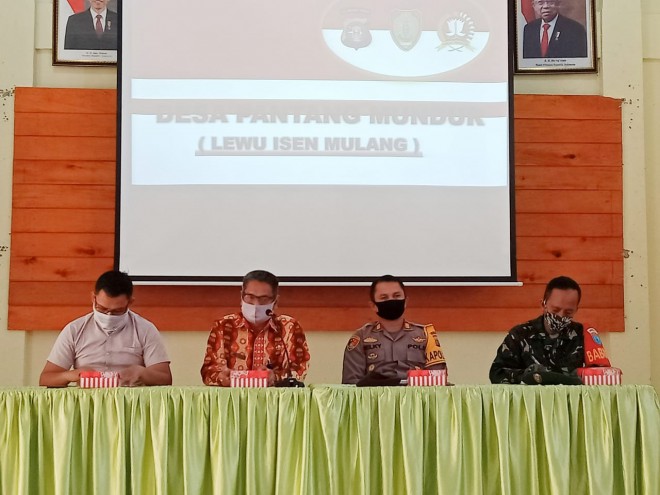 Sosialisasi Desa Pantang Mundur di Kecamatan Arut Selatan