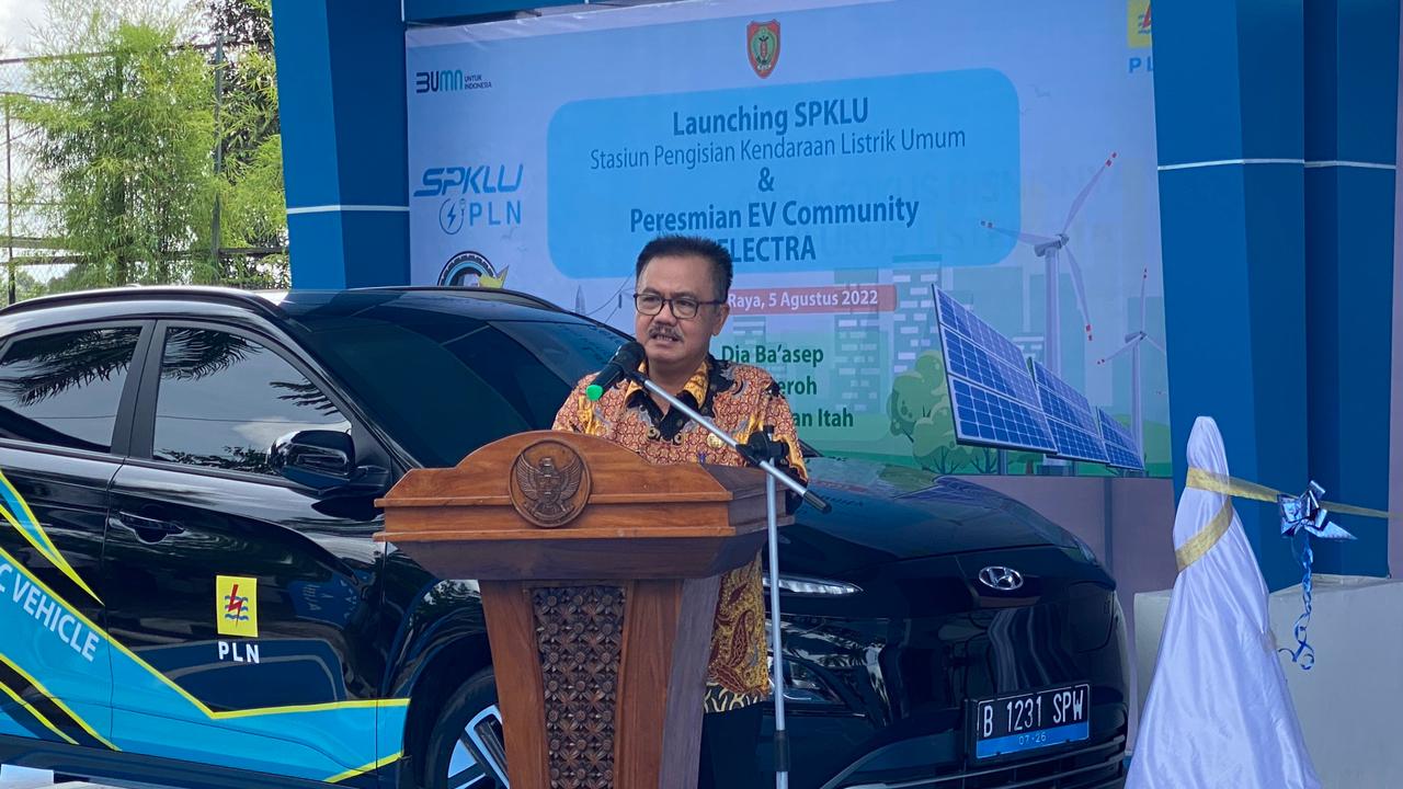Pemprov Apresiasi Stasiun Pengisian Kendaraan Listrik Umum (SPKLU) pertama di Kalteng