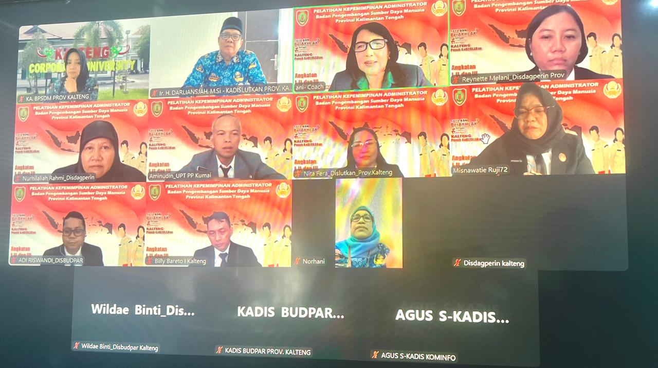 Kepala Dislutkan Prov. Kalteng Menjadi Mentor pada Pelatihan Kepemimpinan Administrator Angkatan I Tahun 2024
