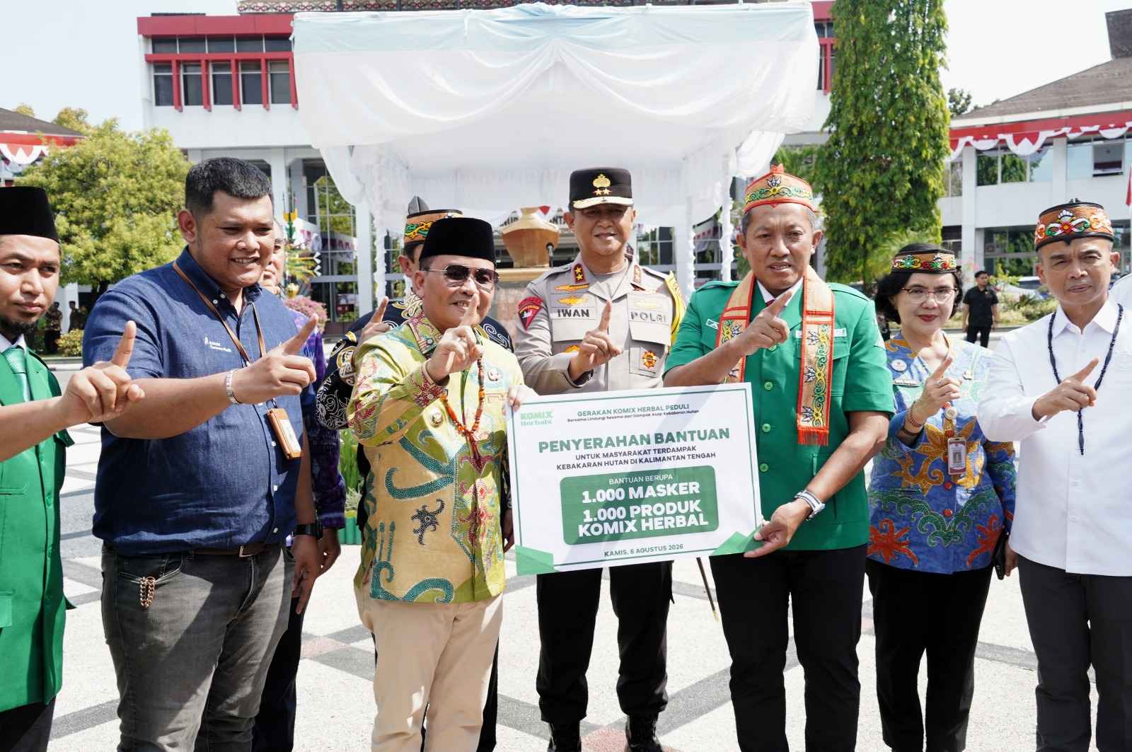 Pimpin Apel Siaga Karhutla, Gubernur Agustiar Sabran Ajak GP Ansor dan Banser Perkuat Upaya Pencegahan