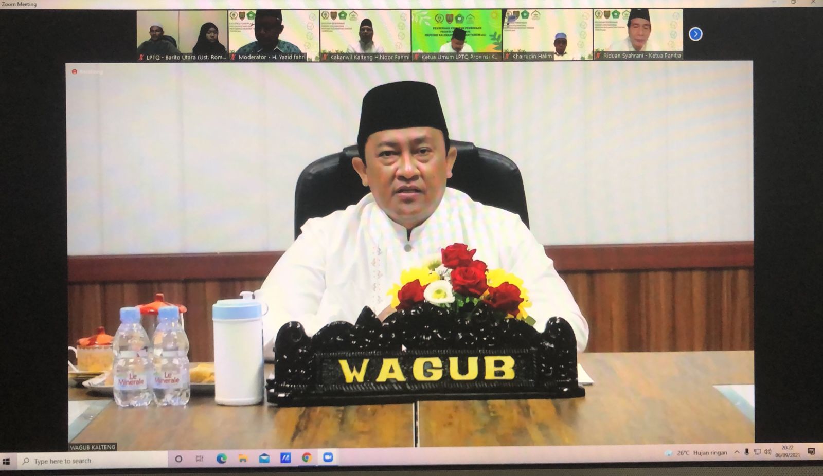 Wagub Buka Secara Resmi Pembinaan dan Pelatihan Peserta Kafilah Kalteng STQ Nasional XXVI 