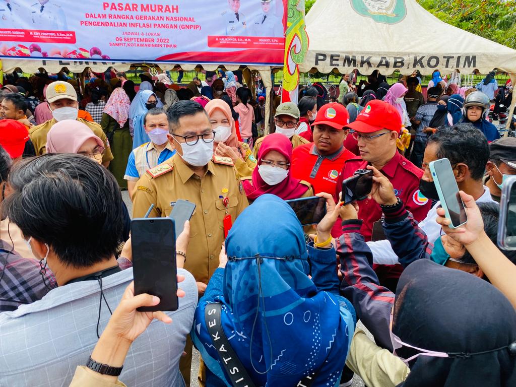 Tekan Laju Inflasi, Pemprov Kalteng Terus Gelar Pasar Murah, Hari Ini di Kabupaten Kotawaringin Timur