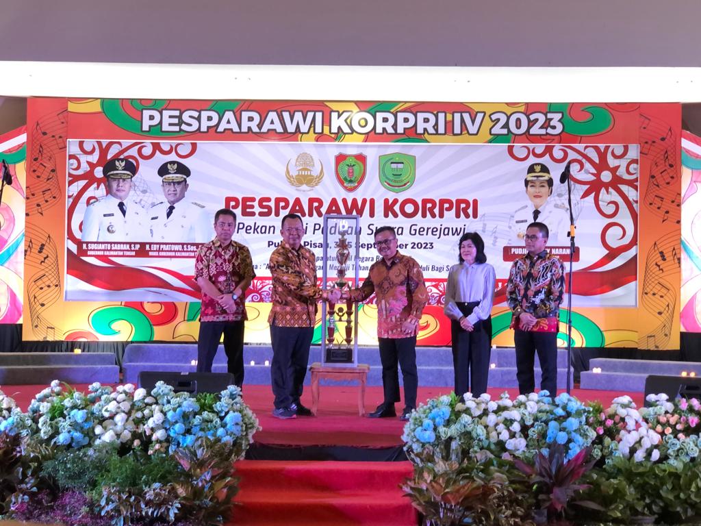 ASN Pemprov Kalteng Raih Juara Umum PESPARAWI KORPRI IV
