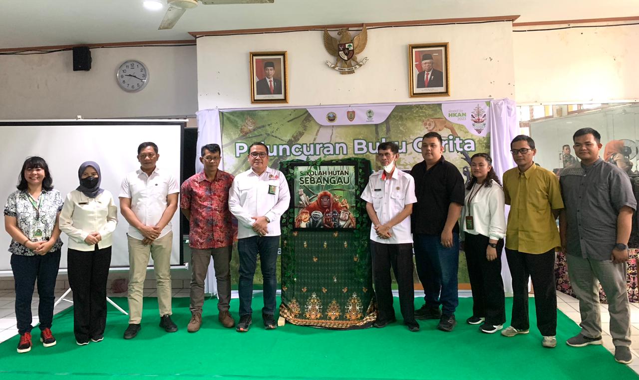 Dispursip Kalteng dan BTNS Luncurkan Buku Sekolah Hutan Sebangau