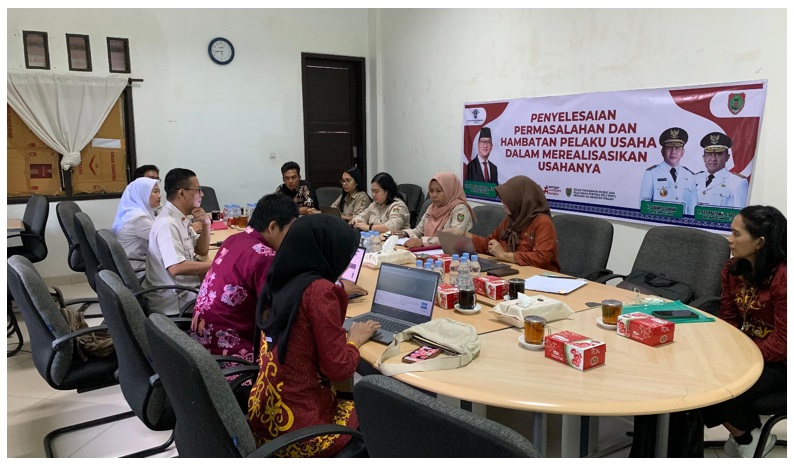 DPMPTSP Prov. Kalteng Berikan Layanan Fasilitasi Penyelesaian Masalah untuk Pelaku Usaha pada PT. Musirawas Citraharpindo