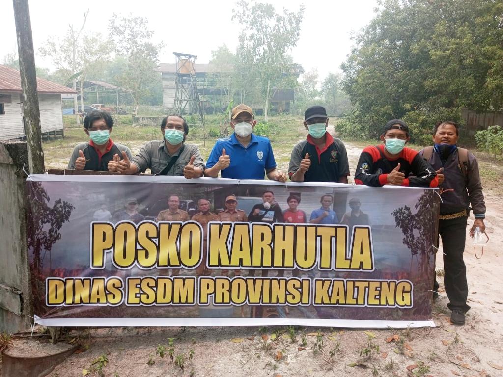 Dinas ESDM Prov. Kalteng Sediakan Posko Karhutla di Kelurahan Kalampangan