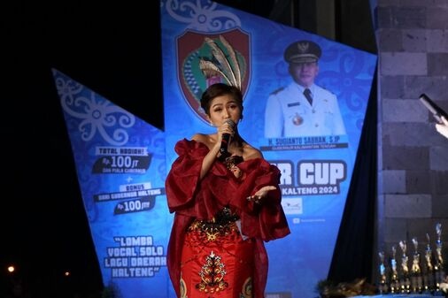 Gubernur Cup 2024: Grand Final Lomba Vokal Solo Lagu Daerah Kalimantan Tengah Berlangsung Meriah