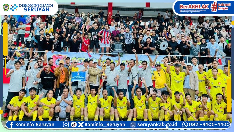 Persera Seruyan Raih Runner Up Gubernur Cup Zona Barat 2025, Wabup Supian Apresiasi Perjuangan Tim
