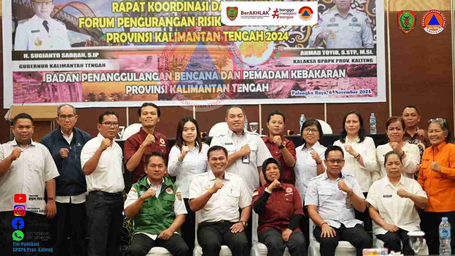 BPBPK Gelar Rakor dan Evaluasi Forum Pengurangan Risiko Bencana