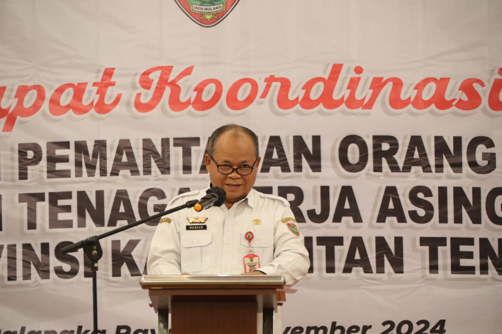 Tingkatkan Sinergisitas Pemantauan Orang Asing dan Tenaga Kerja Asing, Pemprov Kalteng Gelar Rakor