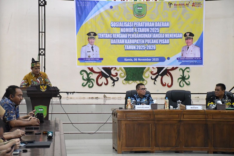 Bupati Pulang Pisau Buka Sosialisasi Perda RPJMD 2025-2029, Tegaskan Efisiensi dan Fokus Program Prioritas