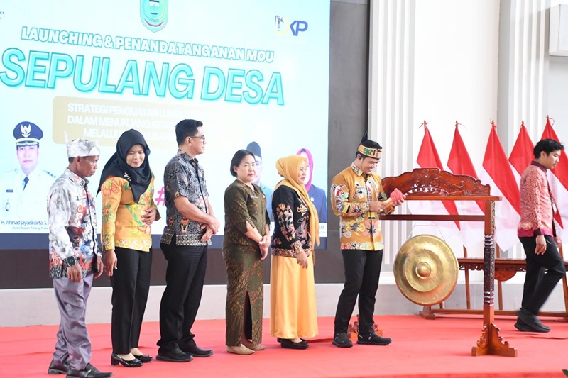 Bupati Pulang Pisau Launching Program Sepulang Desa, Dorong Penguatan Lumbung Pangan Berbasis BUMDes