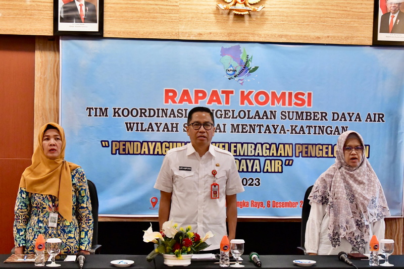 Kepala Bappedalitbang Prov. Kalteng Buka Rapat Komisi TKPSDA WS Mentaya-Katingan Tahun 2023