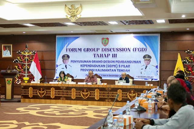 Plh. Asisten Pemkesra Maskur Buka FGD Tahap III Penyusunan GDPK 5 Pilar Provinsi Kalteng