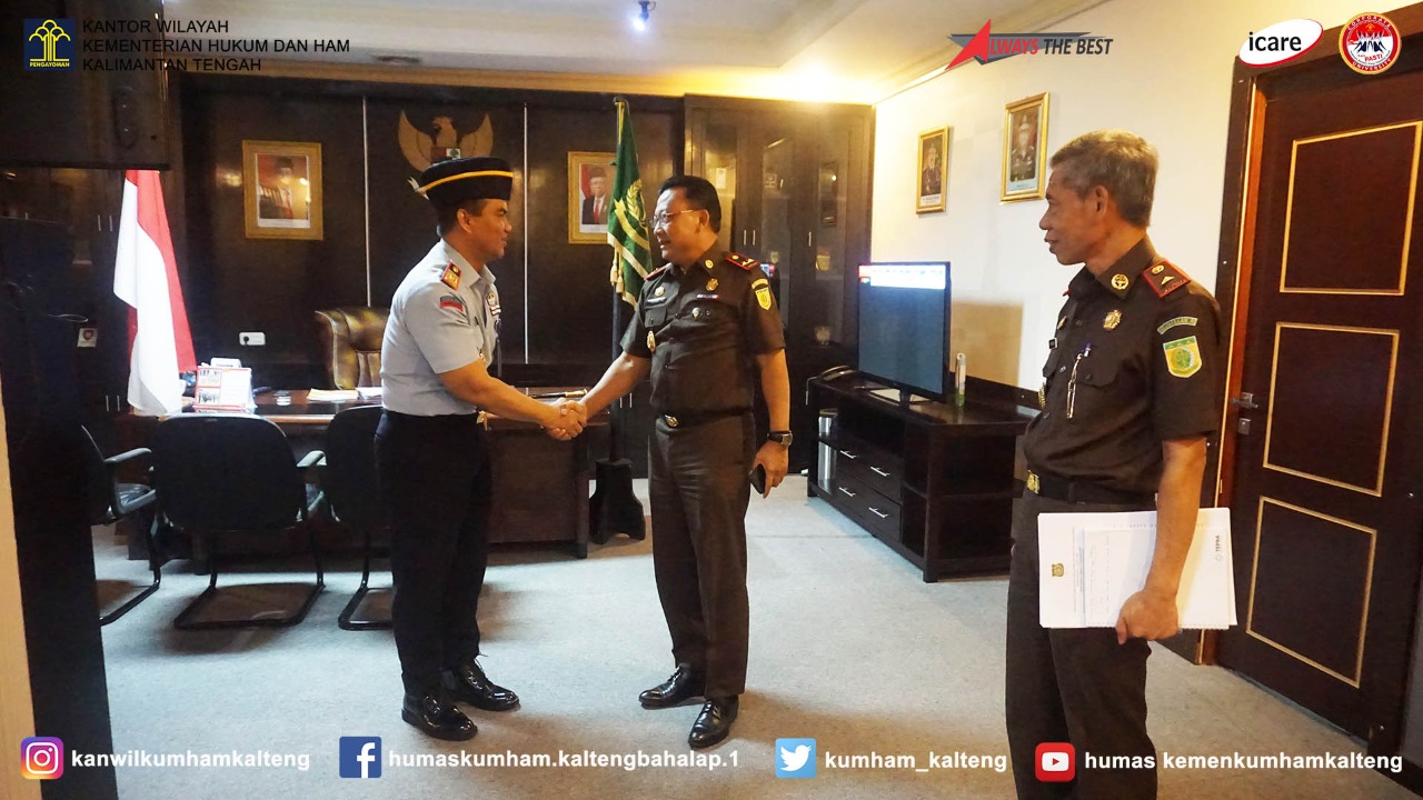 Perkuat Sinergitas dan Koordinasi, Kakanwil beserta Pimti lakukan Audiensi ke Kejaksaan Tinggi Kalteng