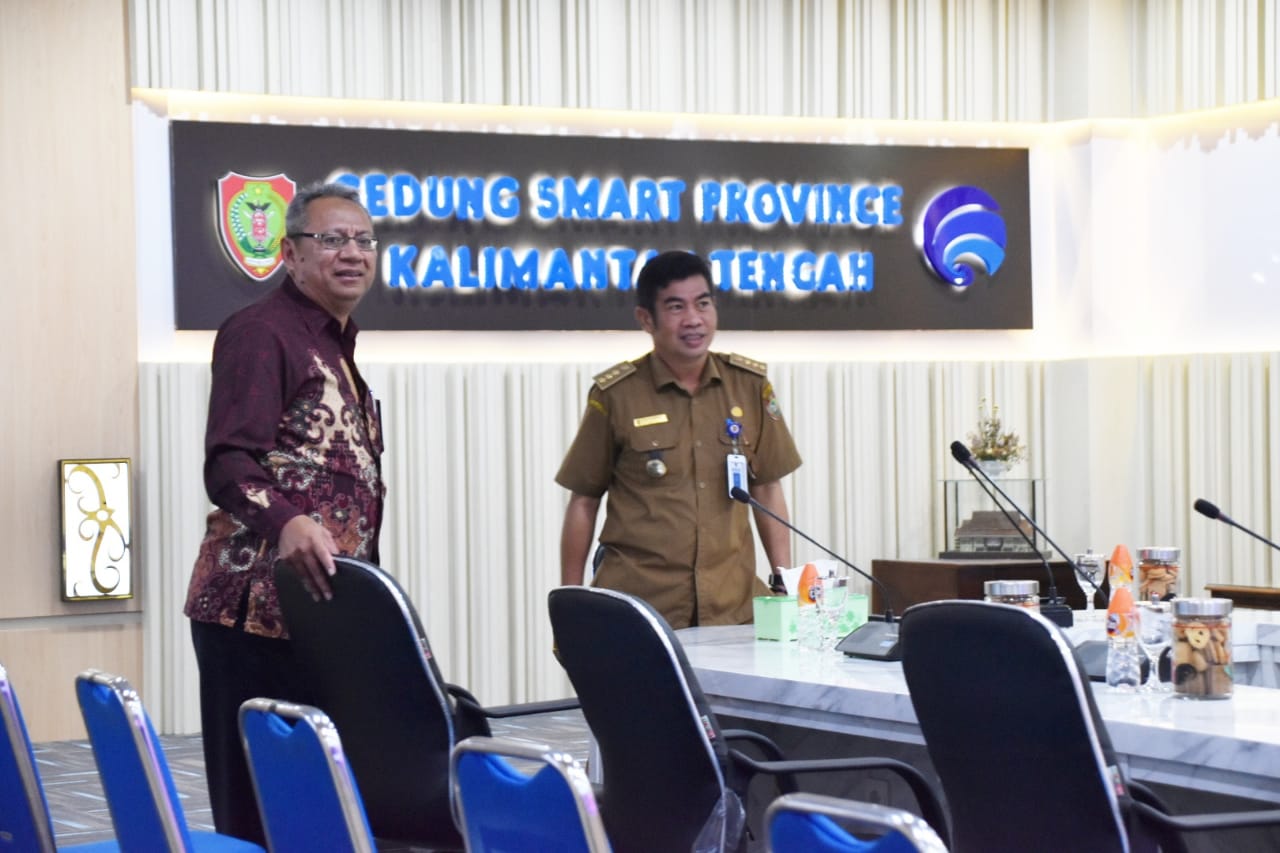 Ditjen Perbendaharaan Kemenkeu RI Kanwil Kalteng Kunjungi Gedung Smart Province Kalteng