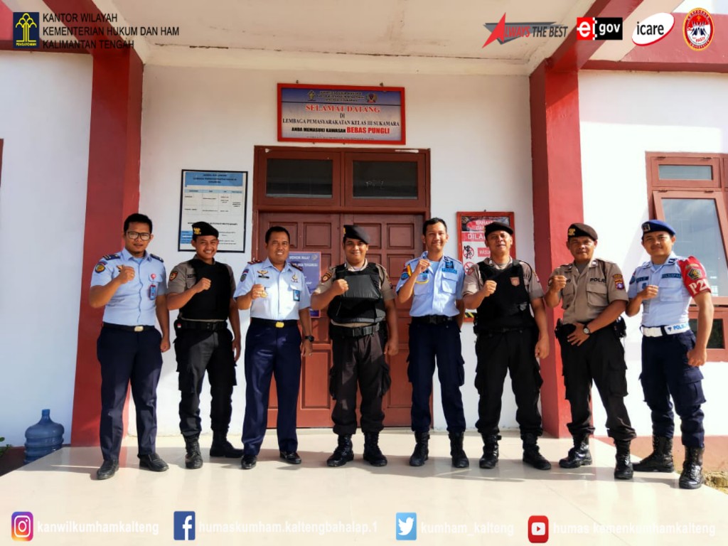 Lapas Kelas III Sukamara Menerima Patroli Sambang Dari Lima Anggota Polres Sukamara