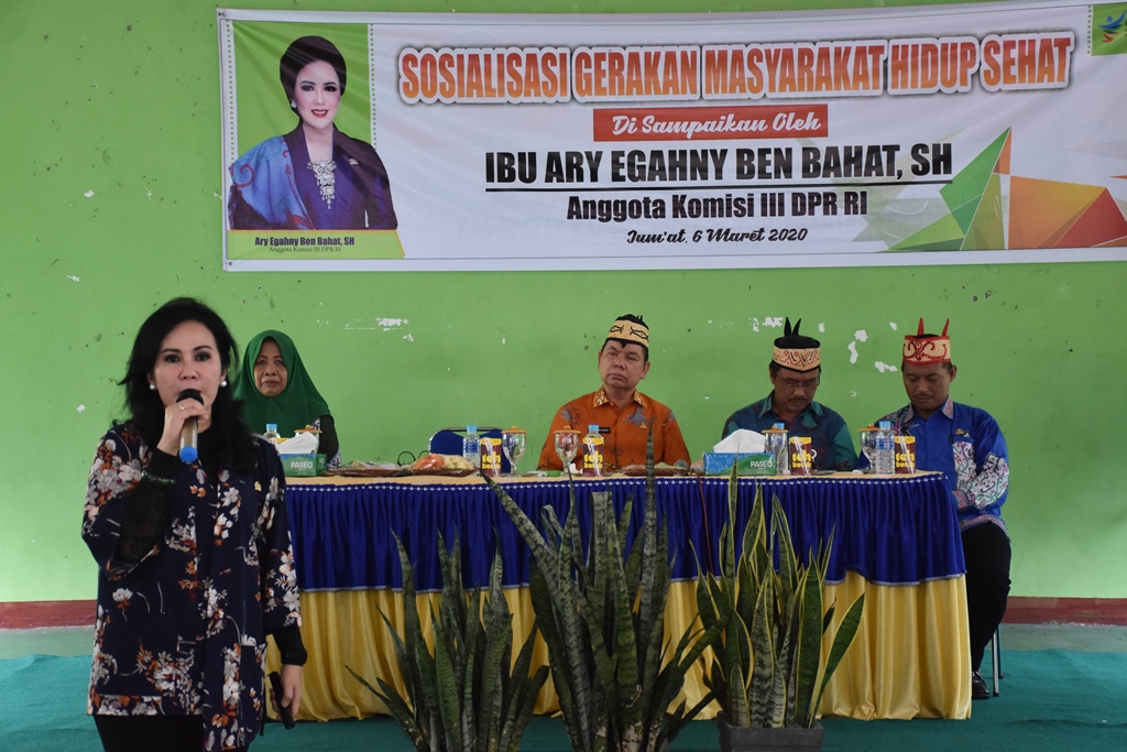 Ary Egahni Berikan Sosialisasi Mengenai Germas