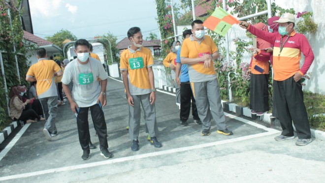 Dinkes Kobar Fasilitasi Tes Kebugaran Jasmani Pegawai Kejari Kobar