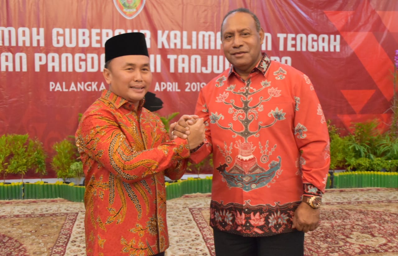 Gubernur Kalteng Sambut Pangdam XII Tanjungpura Di Istana Isen Mulang