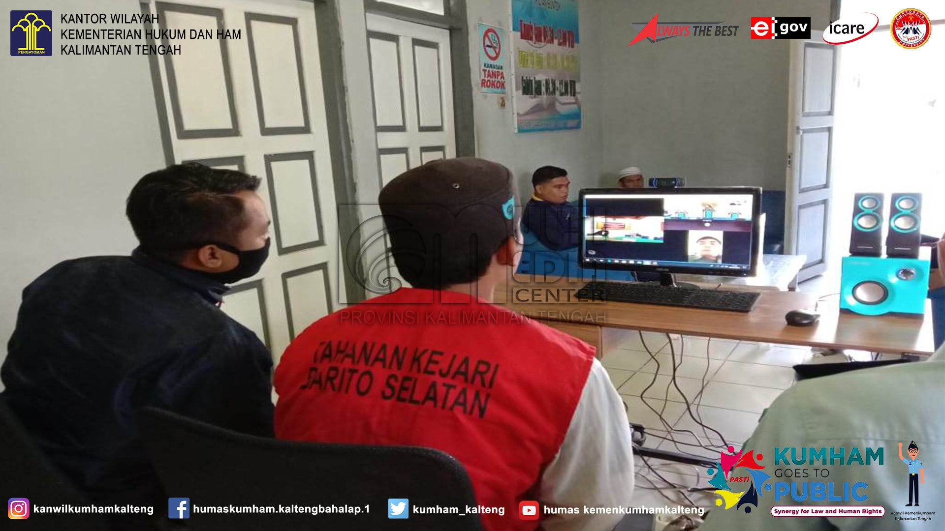 Kali Kedua Rutan Buntok Laksanakan Sidang Online