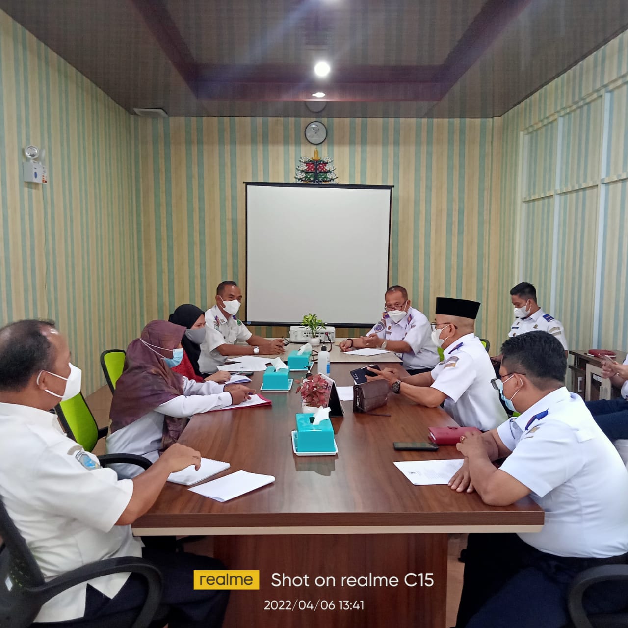 Dishub Kalteng Hadiri Rapat Koordinasi Persiapan Angkutan Lebaran 1443 Hijriah di Pelabuhan Penyeberangan Bahaur Pulang Pisau
