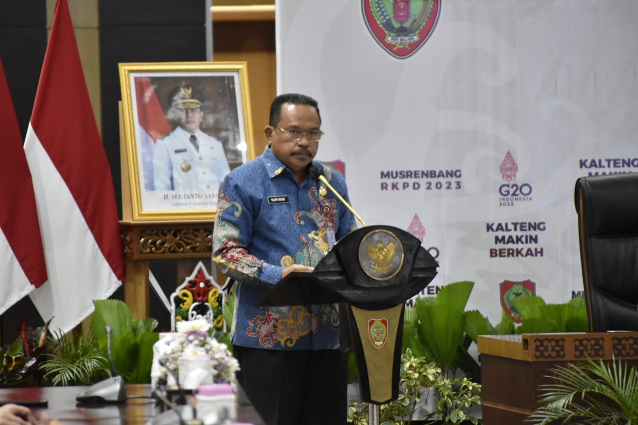 Pj. Sekda H. Nuryakin Sampaikan Ringkasan Rancangan RKPD Prov. Kalteng Tahun 2022